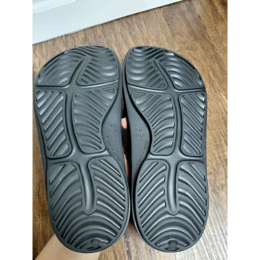 FCM Island Surf Black Cushioned FLIP/FLOP mens 10 EU 43 Comfort Rebound Foam